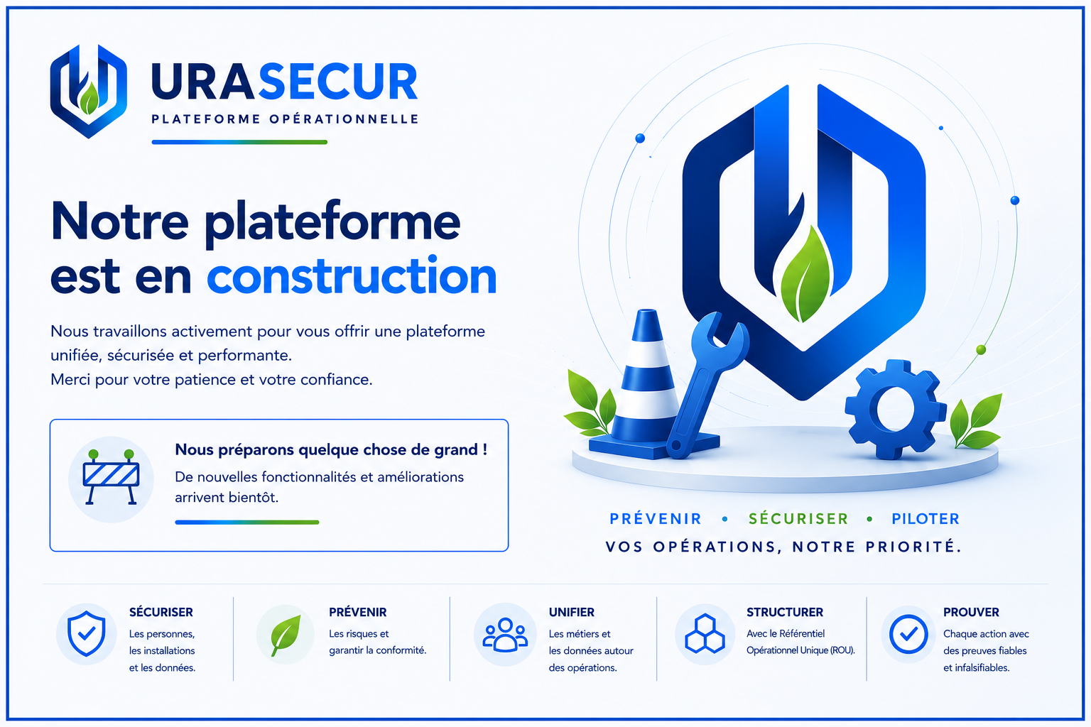 Notre plateforme est en construction